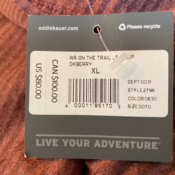 Eddie Bauer on the trail tulip hem hoodie XL NWT - Picture 4 of 7